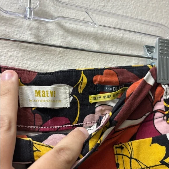 Maeve Floral Ankle Pants - Multicolor - Picture 2 of 6